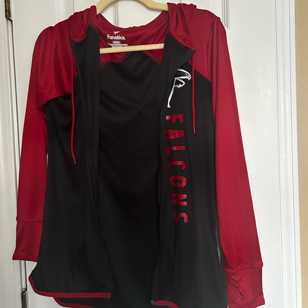 Fanatics Atlanta Falcons Red & Black Knit Jacket